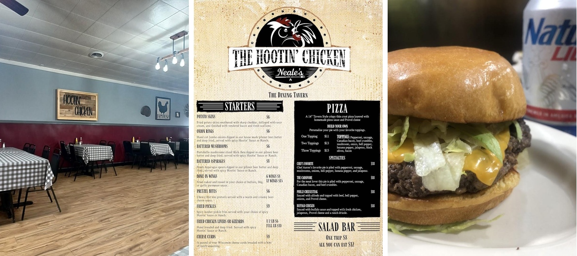 The Hootin' Chicken Menu